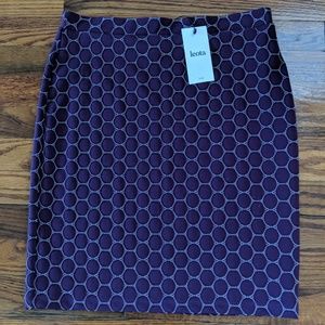 Leota Purple Pencil Skirt Petite Medium